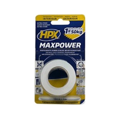 HPX MaxPower Oboustranná lepící páska 19 mm x 2 m čirá – Zboží Mobilmania