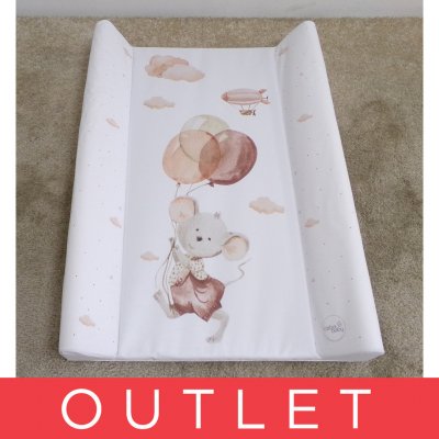 Ceba Baby Podložka 2-hranná měkká Basic Mouse 50 x 70 – Zboží Dáma