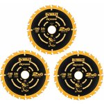 DeWALT DT10399 Sada pilových kotoučů 3ks, 190x30 mm, 24 zubů – Zboží Dáma DeWALT DT10399 Sada pilových kotoučů 3ks, 190x30 mm, 24 zubů – Zboží Dáma