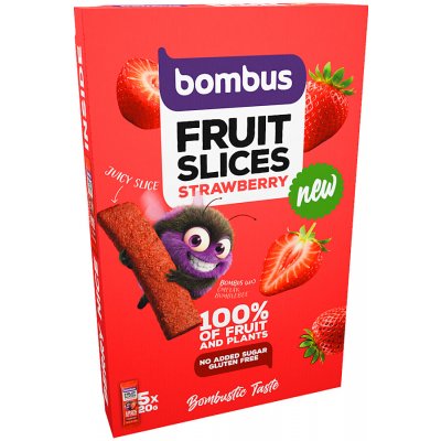 Bombus Fruit Slices jahoda 5 x 20 g – Hledejceny.cz