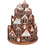 Svítící perníková věž z chaloupek Gingerbread House - Ø 21 * 26 cm/ 3*AAA - Clayre & Eef – Hledejceny.cz