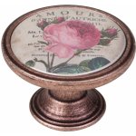 Walteco Růže II průměr 37 mm měď patina – Zboží Mobilmania