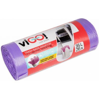 Vigo pytle s uchy HDPE 35l 8 µm fialové vůně levandule 26ks – Zboží Dáma