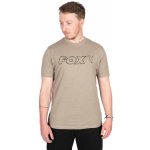 Fox Ltd LW Khaki Marl T-Shirt triko s logem – Zboží Mobilmania