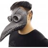 Karnevalový kostým Korbi Latexová maska morového lékaře šedá pták