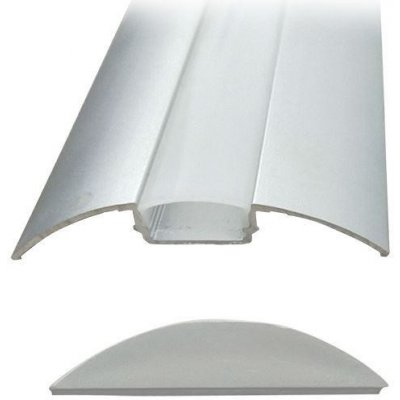 Solight hliníkový profil pro LED pásky plochý, 51x8mm, mléčný difuzor, 1m WM907 – Hledejceny.cz