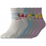 esmara dívčí ponožky 7 párů modrá / šedá / bílá / lila fialová – Zboží Dáma