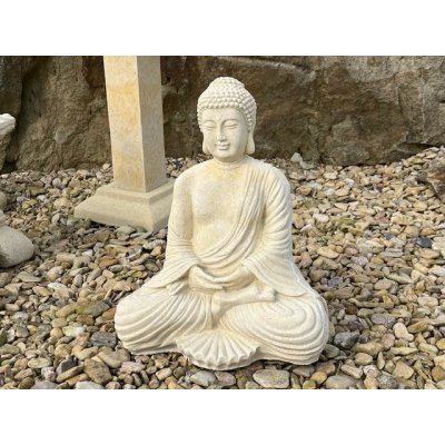 ZahradniDekorace VÝPRODEJ zahradní sochy - Buddha, výška 41cm, 14kg ROZBITÝ – Zboží Mobilmania