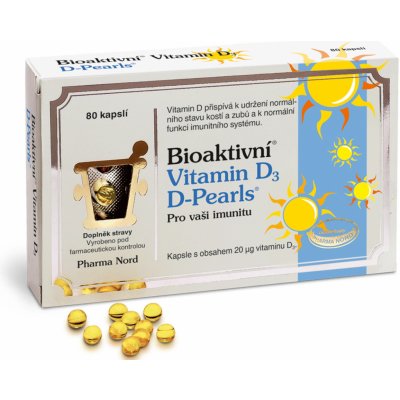 Bioaktivní Vitamin D3 Pearls 80 kapslí – Hledejceny.cz