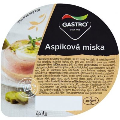 Gastro Aspiková miska 150 g