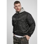 Urban Classics Hooded MA1 Bomber Jacket blk/gry – Zboží Mobilmania