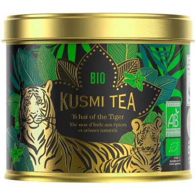 Kusmi Tea Sypaný černý čaj Tchai of the Tiger Bio kovová dóza 100 g – Hledejceny.cz