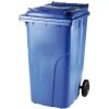 Popelnice Meva popelnice s víkem, plastová, modrá, 240 l MT0005-1