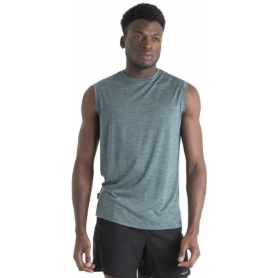Icebreaker Mens Merino 125 Cool-Lite Sphere III Tank Fathom Green Heather – Zboží Dáma