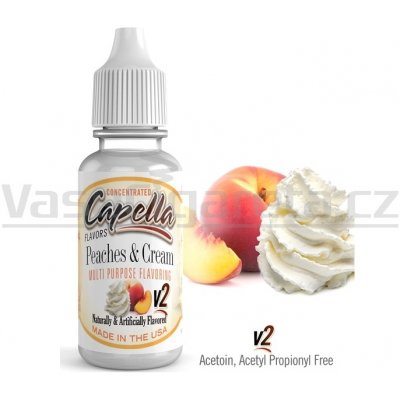 Capella Flavors USA Peaches and Cream v2 13 ml – Zbozi.Blesk.cz