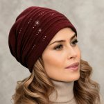 Krumlovanka dámská zimní čepice vínová W-0052/144 – Hledejceny.cz