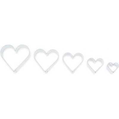 Vykrajovátka srdíčka hladká 5ks Smolík – Zboží Dáma