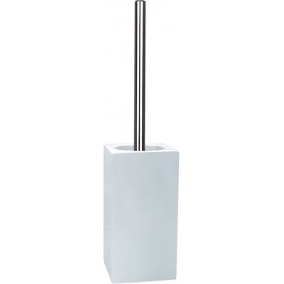 Spirella WC štětka QUADRO s bílou porcelánovou nádobou 10 00155 – Sleviste.cz