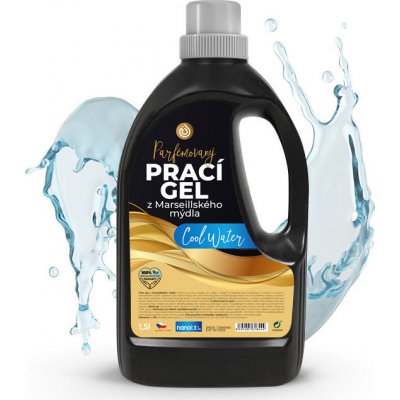 Nanolab Prací gel z Marseillského mýdla Cool water, 1,5 l, 40PD