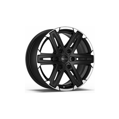SUPER METAL COMPASS 8.5x18 5x120 ET40 dull black polished Lip | Zboží Auto