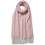 Dámská růžová zimní šála s geometrickým vzorem – Zboží Dáma