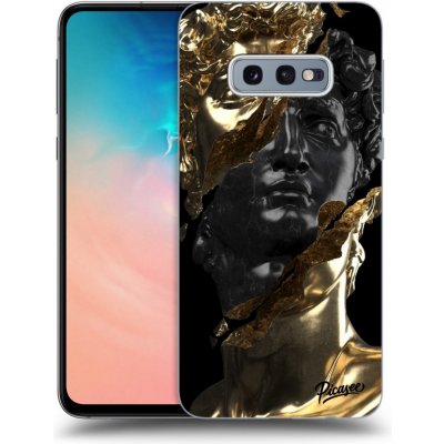 Pouzdro Picasee silikonové Samsung Galaxy S10e G970 - Black Gold černé