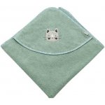 Sterntaler Kojenecká osuška s kapucí 80 x 80 cm Kočička Lilly Green – Zboží Dáma