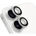 Obal:Me ochrana čoček pro Apple iPhone 16-16 Plus White 139399 – Zboží Živě