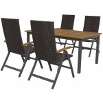 Livarno Home Sada hliníkového zahradního nábytku Valencia, 5dílná, hnědá – Zboží Dáma Livarno Home Sada hliníkového zahradního nábytku Valencia, 5dílná, hnědá – Zboží Dáma