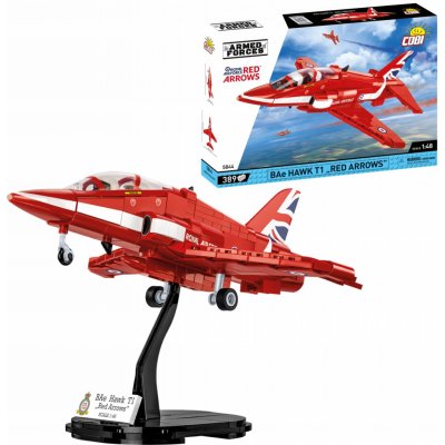 Cobi 5844 Armed Forces BAe Hawk T1 Red arrows, 1:48, 389 k – Zboží Dáma