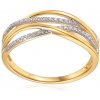 Prsteny iZlato Forever Zlatý prsten s brilianty IZBR094P