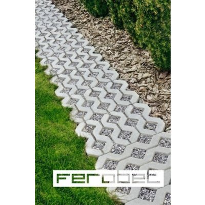 FEROBET Vegetační dlažba ZATRAVŇOVACÍ Standard Přírodní 60/40/10cm – Zboží Mobilmania