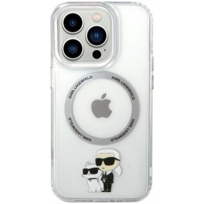 Pouzdro Karl Lagerfeld IML Karl and Choupette NFT s MagSafe iPhone 14 Pro Max - čiré