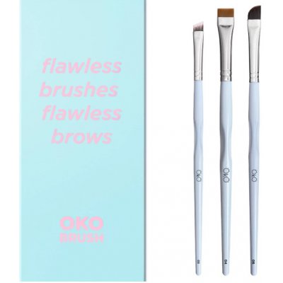 OKO sada štětců na obočí Flawless Brushes Flawless Brows (štětce č. 3+4+6) – Zboží Mobilmania