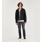 Levi's Sherpa Trucker pánská džínová bunda s beránkem 16365-0100 černá – Zboží Dáma