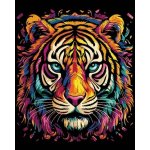 vytvarnehracky.cz Malování na černé plátno 40 x 50 cm tygr – Zboží Dáma