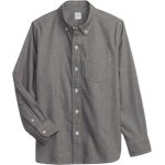 Gap Brushed Oxford chlapecká košile šedá – Zboží Dáma