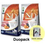 N&D Pumpkin Dog Adult Medium & Maxi Grain Free Lamb & Blueberry 2 x 12 kg – Hledejceny.cz