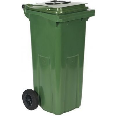 Extera Plastová venkovní popelnice na tříděný odpad s otvorem 120 l zelená 29666 – Zboží Mobilmania