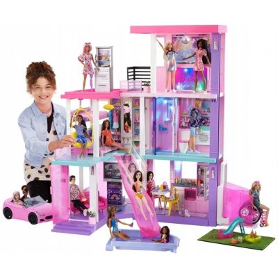 Mattel Barbie Dreamhouse - Deluxe domeček pro panenky se světlem – Sleviste.cz