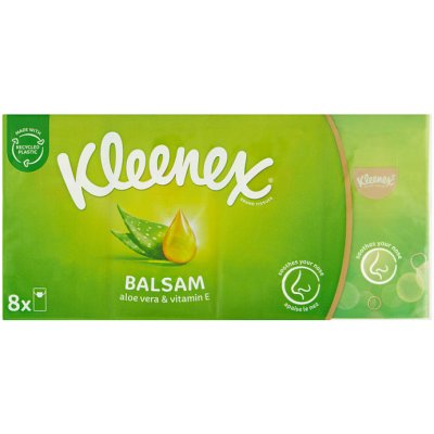 Kleenex Balsam papírové kapesníky 4-vrstvé 8 x 8 ks – Zbozi.Blesk.cz