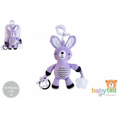 babyted Zajíček chrastítko plyš 30 cm závěs – Zboží Mobilmania