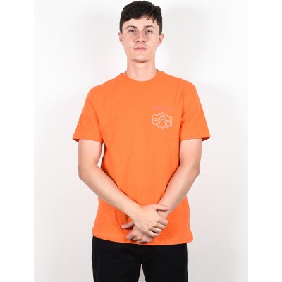 RVCA REYNOLDS Bright Orange pánské triko s krátkým rukávem