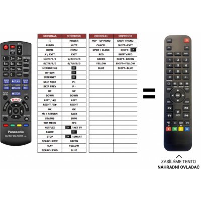 Dálkový ovladač Predátor Panasonic DMP-UB704 – Hledejceny.cz