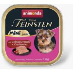 Animonda Vom Feinsten MiniJunior drůbeží zvěřina brusinky 100 g – Hledejceny.cz