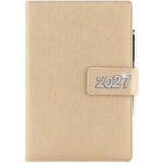 Briliant A5 týdenní 2027 zlatá – Zboží Dáma