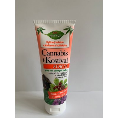 Bione Cosmetics Cannabis + Kostival Forte bylinný balzám s kaštanem koňským 200 ml – Zboží Mobilmania