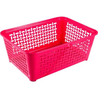 Duraplast Košík DOMINO 4 36,4x25,8x14cm plast mix barev – Zboží Mobilmania