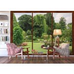 AG design FTS-1314 Papírová fototapeta Window in garden rozměry 360 x 254 cm – Zboží Dáma
