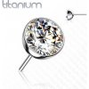 Piercing Šperky4U kamínek k Push In piercing do nosu titan TIT1147C-030